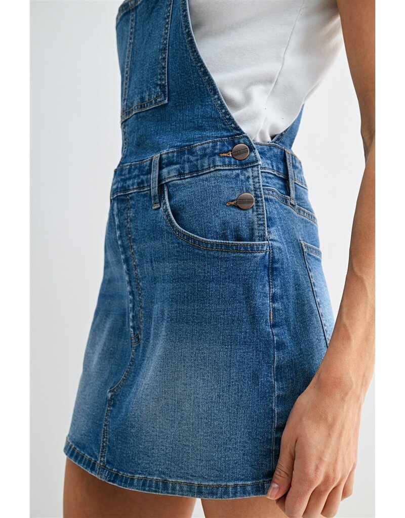 Bib Denim Overall Shorts