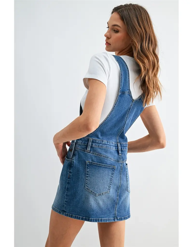 Bib Denim Overall Shorts