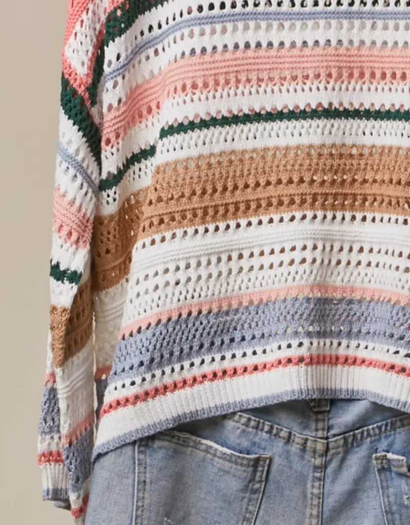 Stripe with Clover Patch on Left Chest