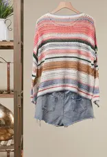 Stripe with Clover Patch on Left Chest