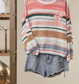 Stripe with Clover Patch on Left Chest