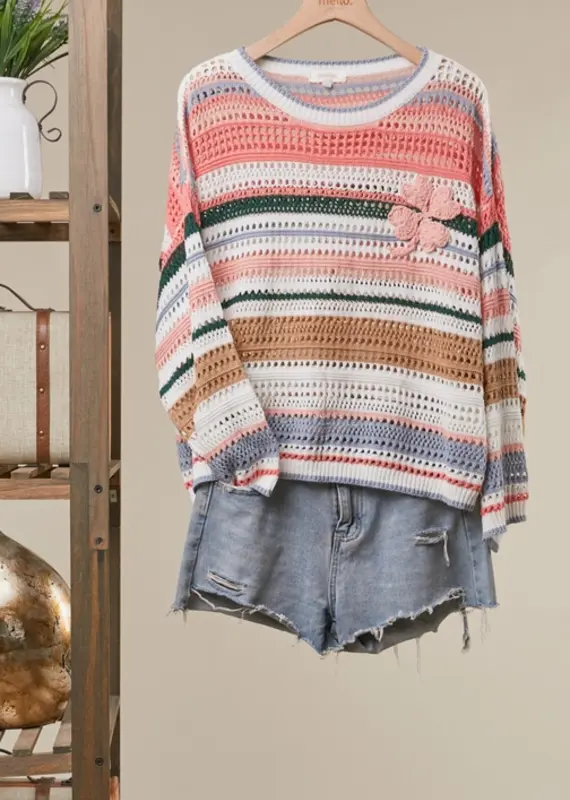 Stripe with Clover Patch on Left Chest