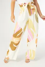 Lyla Printed Flowy Pant with Tie Waist