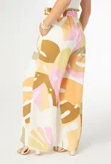 Lyla Printed Flowy Pant with Tie Waist