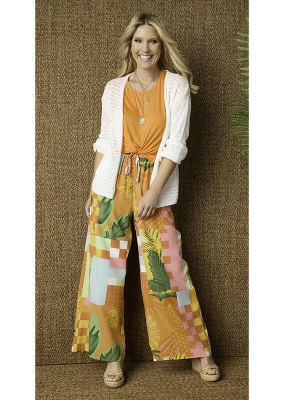 Torenia Printed Flowy Wide Leg Pant