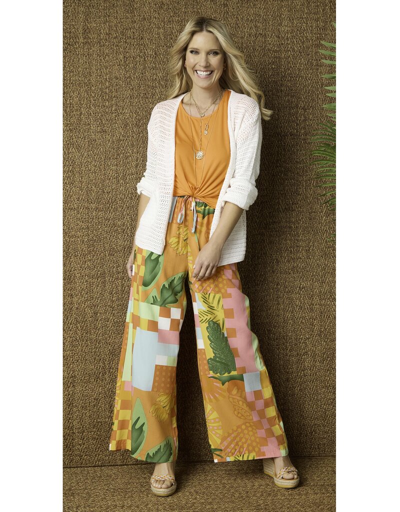 Torenia Printed Flowy Wide Leg Pant
