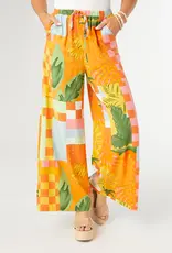 Torenia Printed Flowy Wide Leg Pant