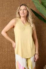 Erin Pleat Back V-Neck Tank