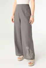Ava Pant with Floral Embroidery