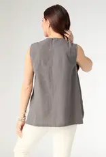 Ava Tank with Floral Embroidery