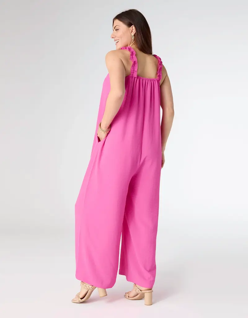 Madeline Sleeveless Romper with Ruffled Straps