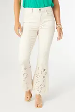 Jennifer Flare Pant with Cut-Out Flowers