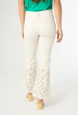 Jennifer Flare Pant with Cut-Out Flowers