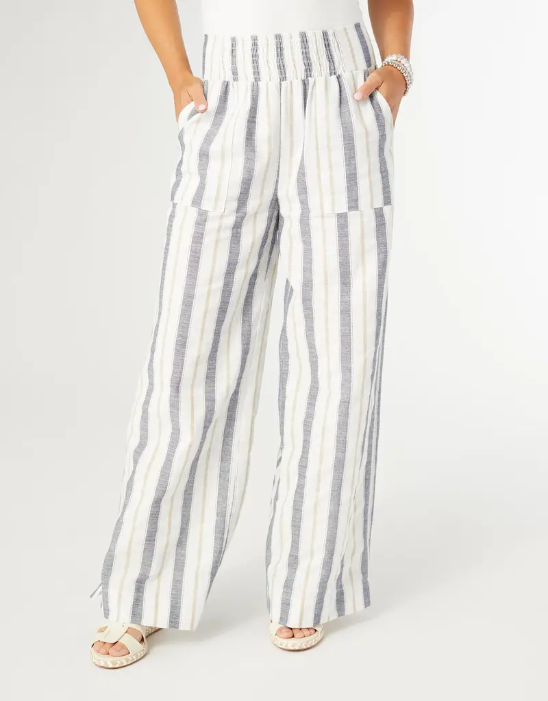 Vinca Wide Leg Striped Pant