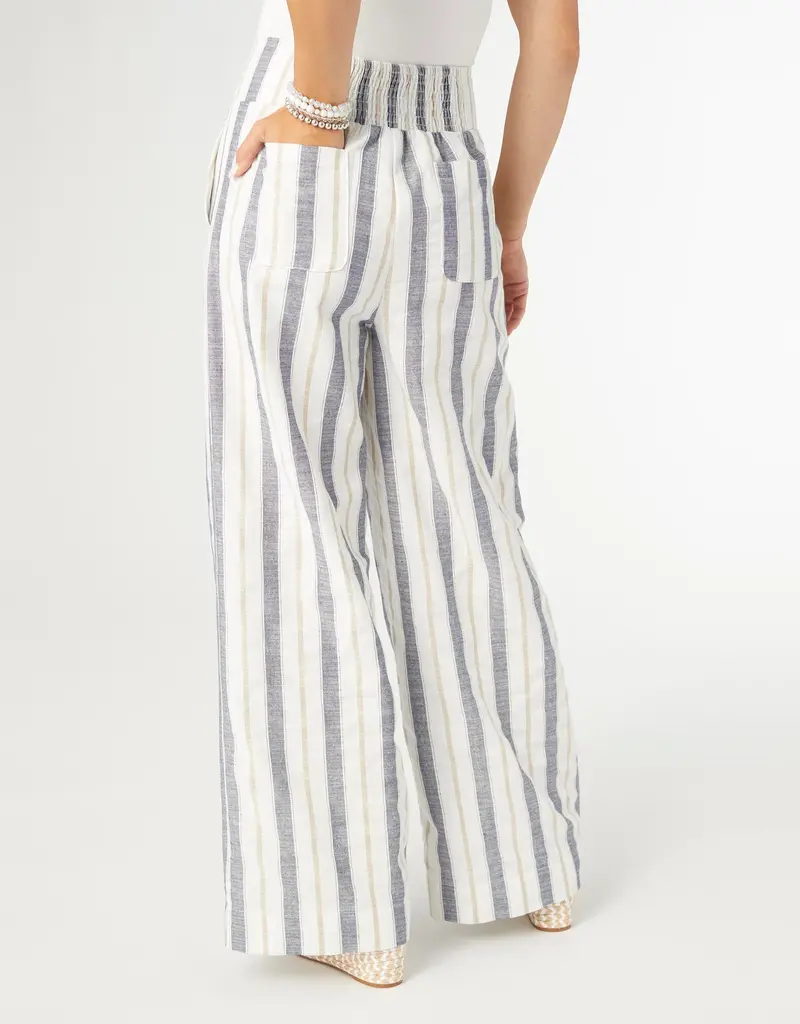 Vinca Wide Leg Striped Pant