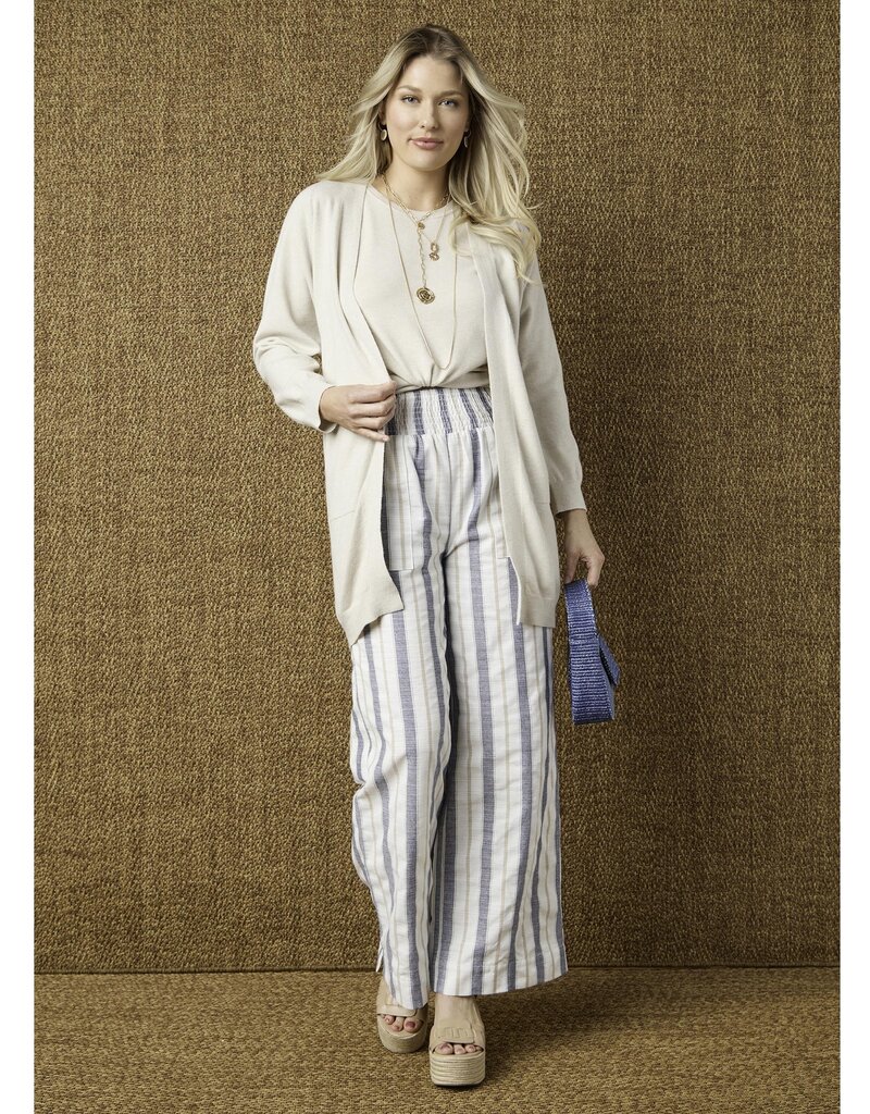 Vinca Wide Leg Striped Pant