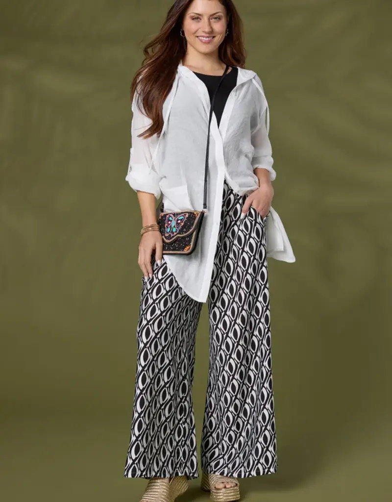 Dinara Flowy Pant with Cinched Waist