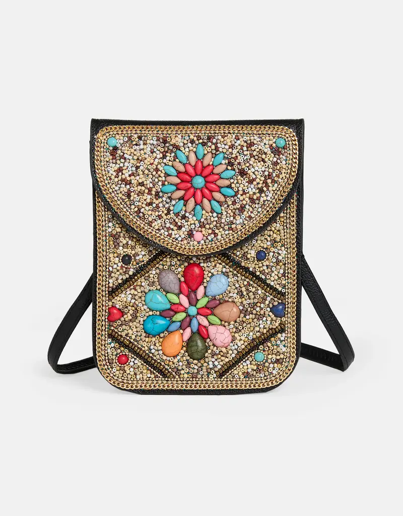 Artisan Beaded Crossbody - Desert Burst