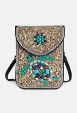 Artisan Beaded Crossbody - Sea Turtle