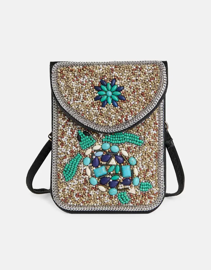 Artisan Beaded Crossbody - Sea Turtle