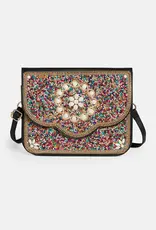 Artisan Beaded Envelope Crossbody - Shell