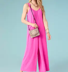 Artisan Beaded Envelope Crossbody - Shell