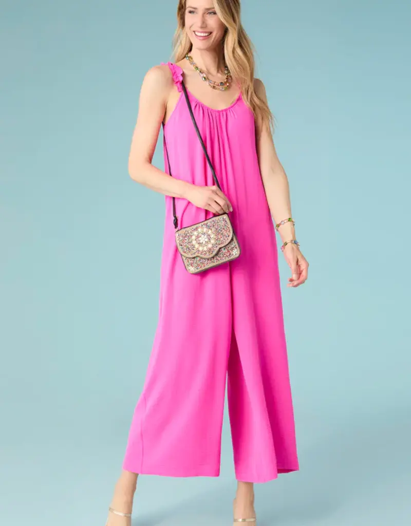 Artisan Beaded Envelope Crossbody - Shell