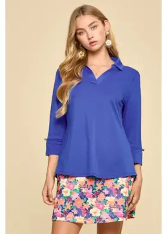 Lightweight Sun-Cool 3/4 Sleeve Top