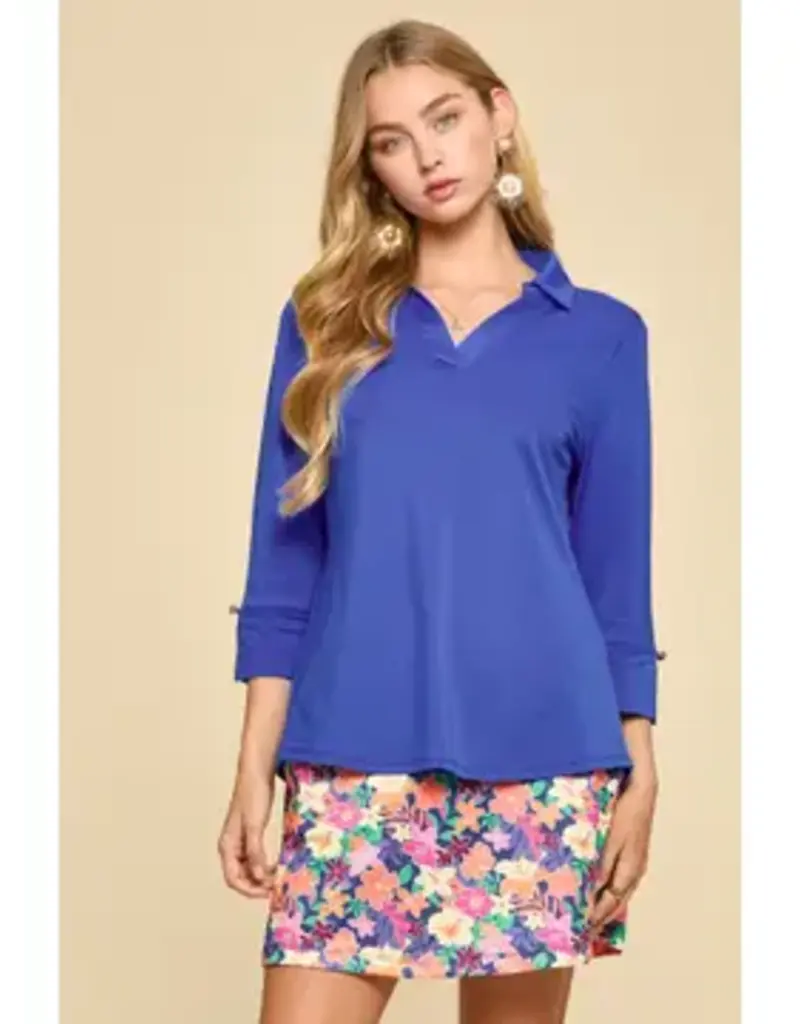 Lightweight Sun-Cool 3/4 Sleeve Top