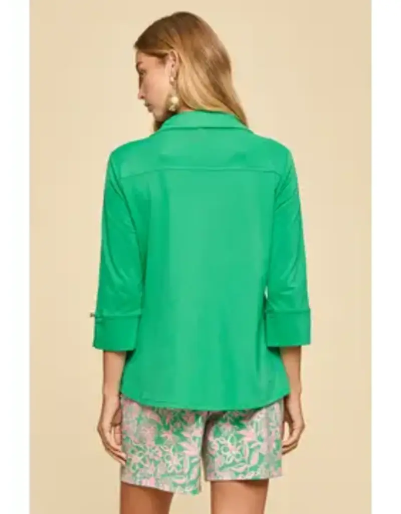 Lightweight Sun-Cool 3/4 Sleeve Top