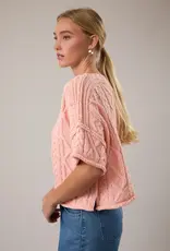 Knit Sweater Top With Drop Shoulder