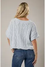 Knit Sweater Top With Drop Shoulder