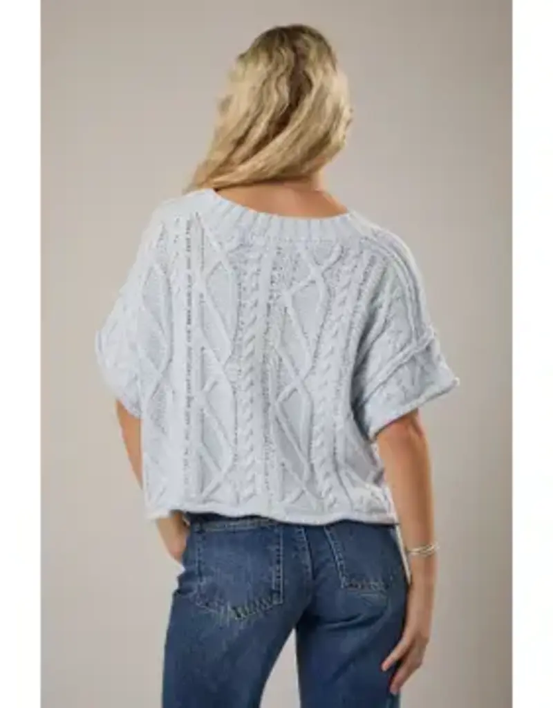 Knit Sweater Top With Drop Shoulder