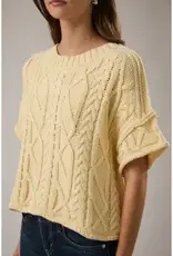 Knit Sweater Top With Drop Shoulder