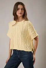 Knit Sweater Top With Drop Shoulder