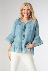 Susan Flutter Sleeve Top