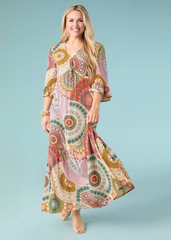 Cora V-Neck Maxi Dress