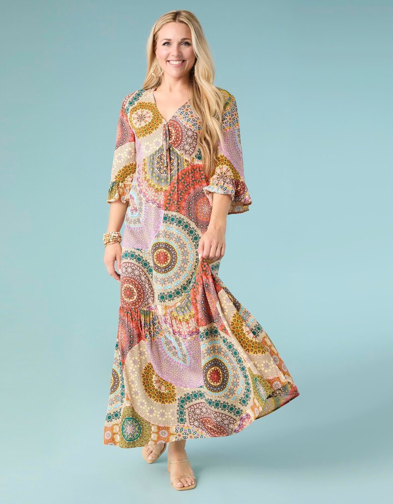 Cora V-Neck Maxi Dress