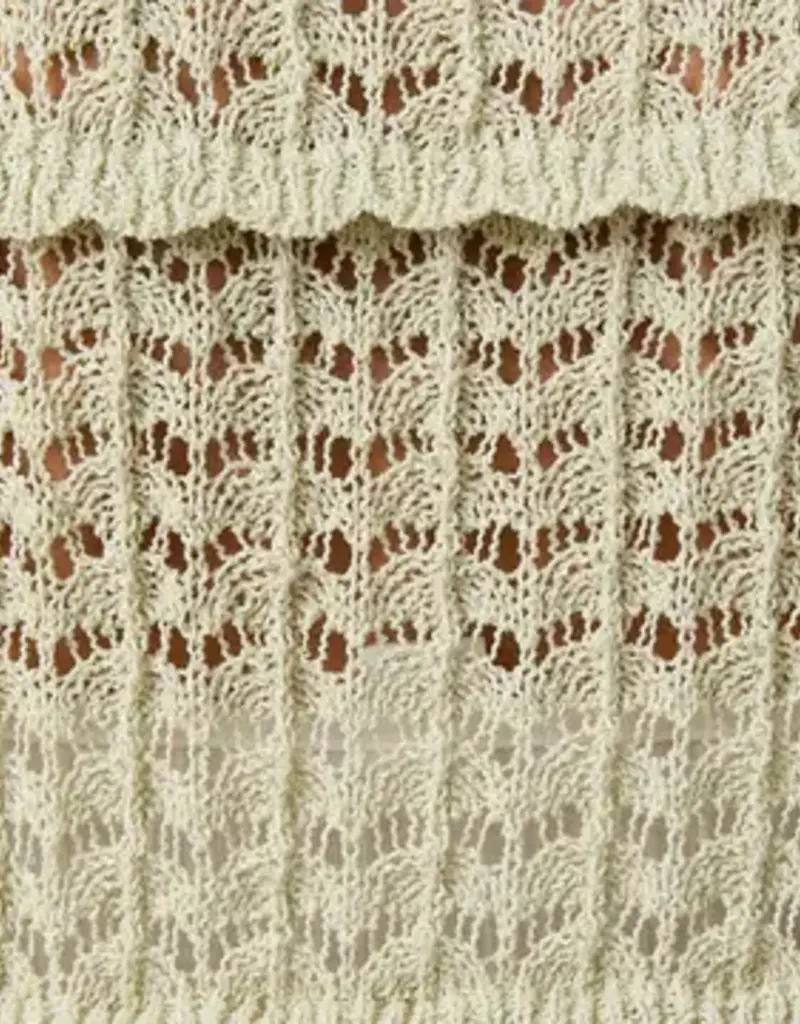 Round Neck Sleeveless Button Down Open Knit Top