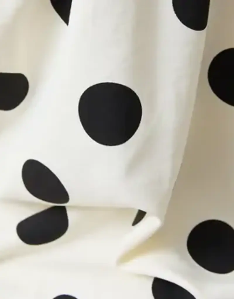 Sleeveless Bold Polka Dot Dress