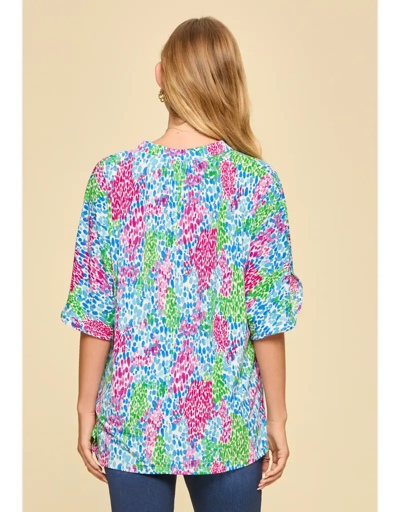 Wrinkle-Free Breeze Sleeve Lizzy Top