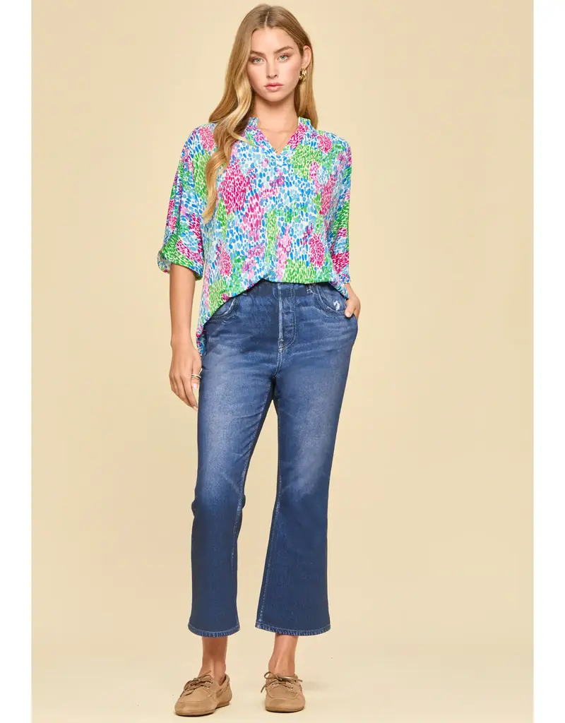 Wrinkle-Free Breeze Sleeve Lizzy Top