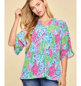Wrinkle-Free Breeze Sleeve Lizzy Top