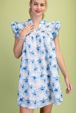 Valerie V-neck Floral Eyelet Dress