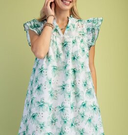 Valerie V-neck Floral Eyelet Dress