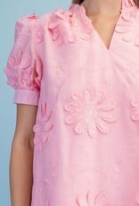 Amy Floral 3d Appliqué & Embroidered Dress