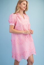 Amy Floral 3d Appliqué & Embroidered Dress