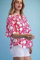 Val V-neck Trapunto Stitched Top