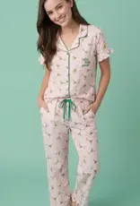 Extra Dirty Martini Frilly Pj Set - 3-Piece