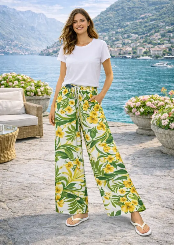 Linique Pull On Wide Leg Pant